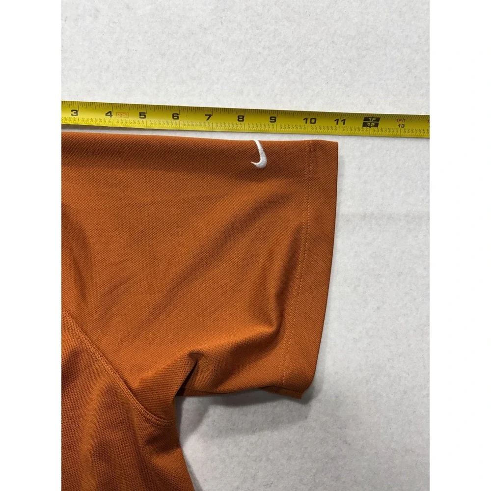 Nike Dri-FIT Golf Polo Shirt Mens Large Orange ETX Logo Short Sleeve Performance